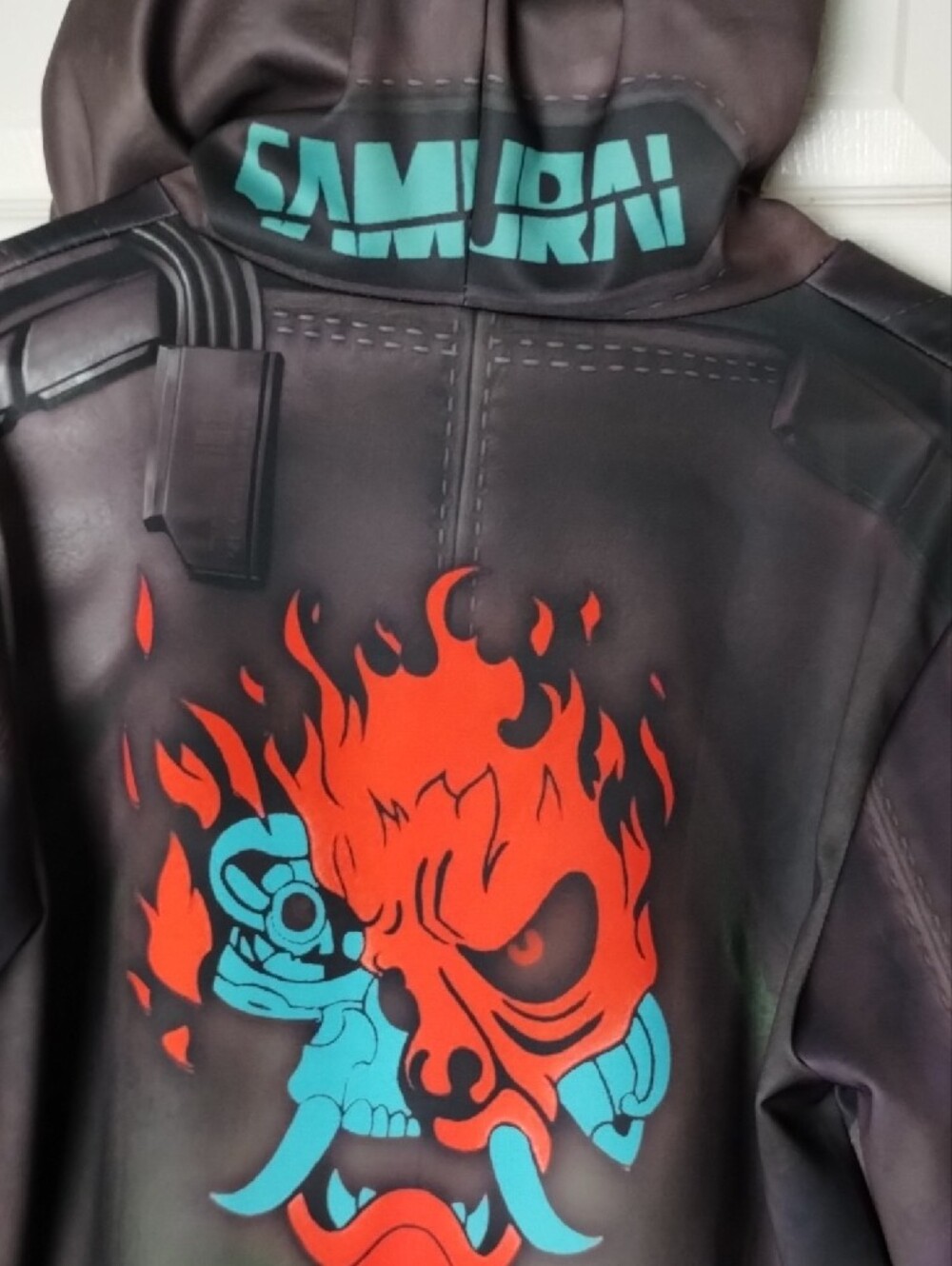 Cyberpunk 2077 Samurai V Cosplay Sublimated Graphic Hoodie Jacket. 2XL